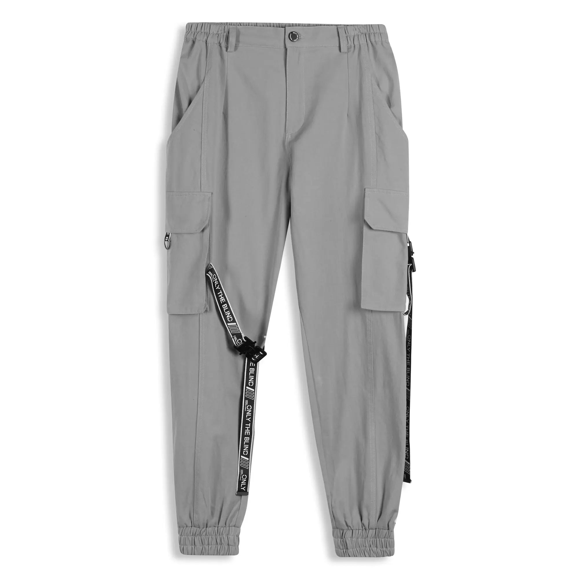Glacier Grey Strapped Cargo Bottoms
