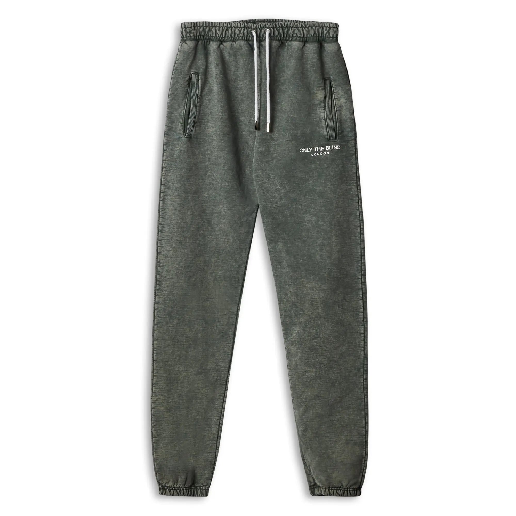 Olive Stonewash Essential Sweatpants - ONLY THE BLIND™