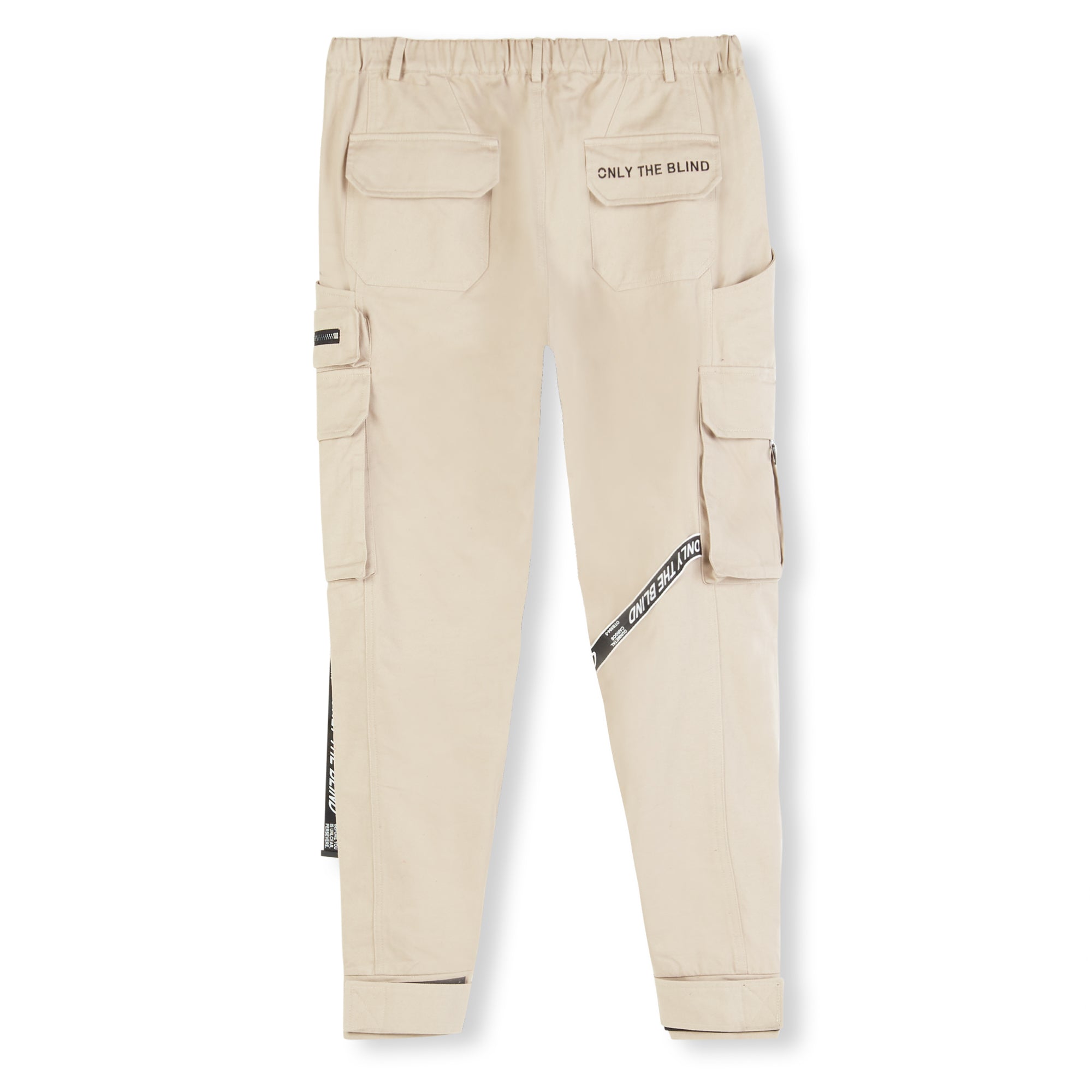Taupe Strapped Cargo Bottoms