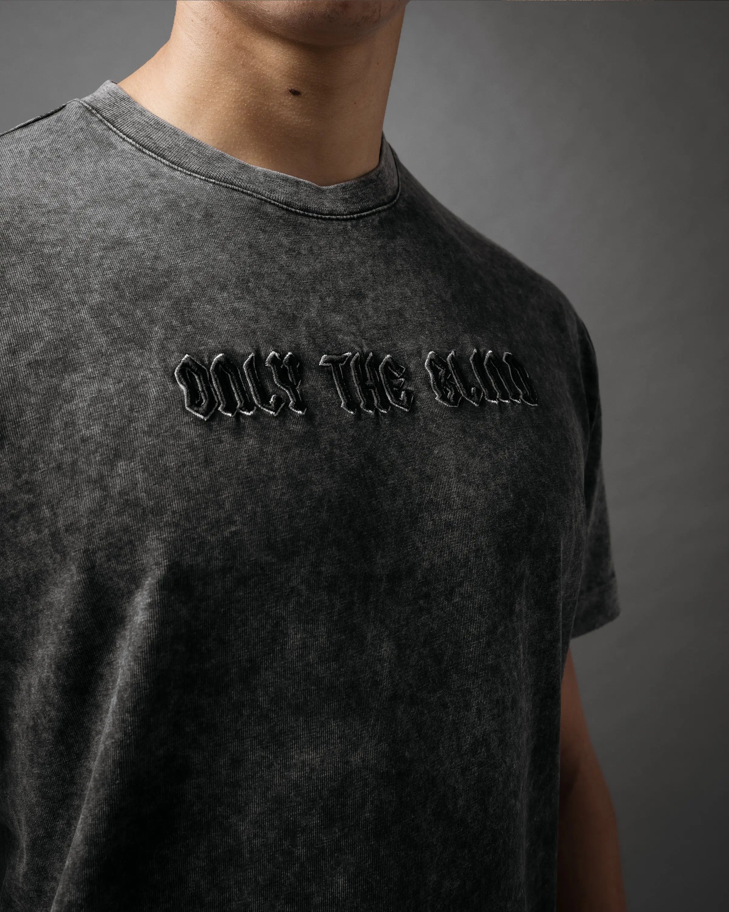 Stonewash statement-T-shirt