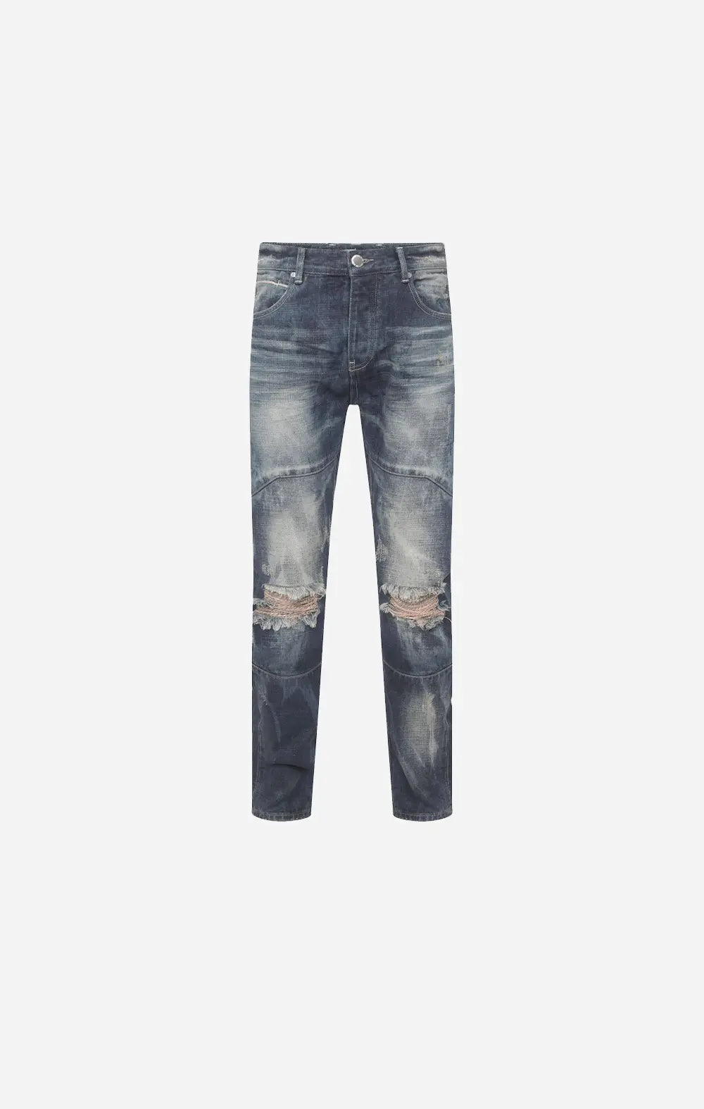 Selvedge Denim Mid Blue Heavy Bleached