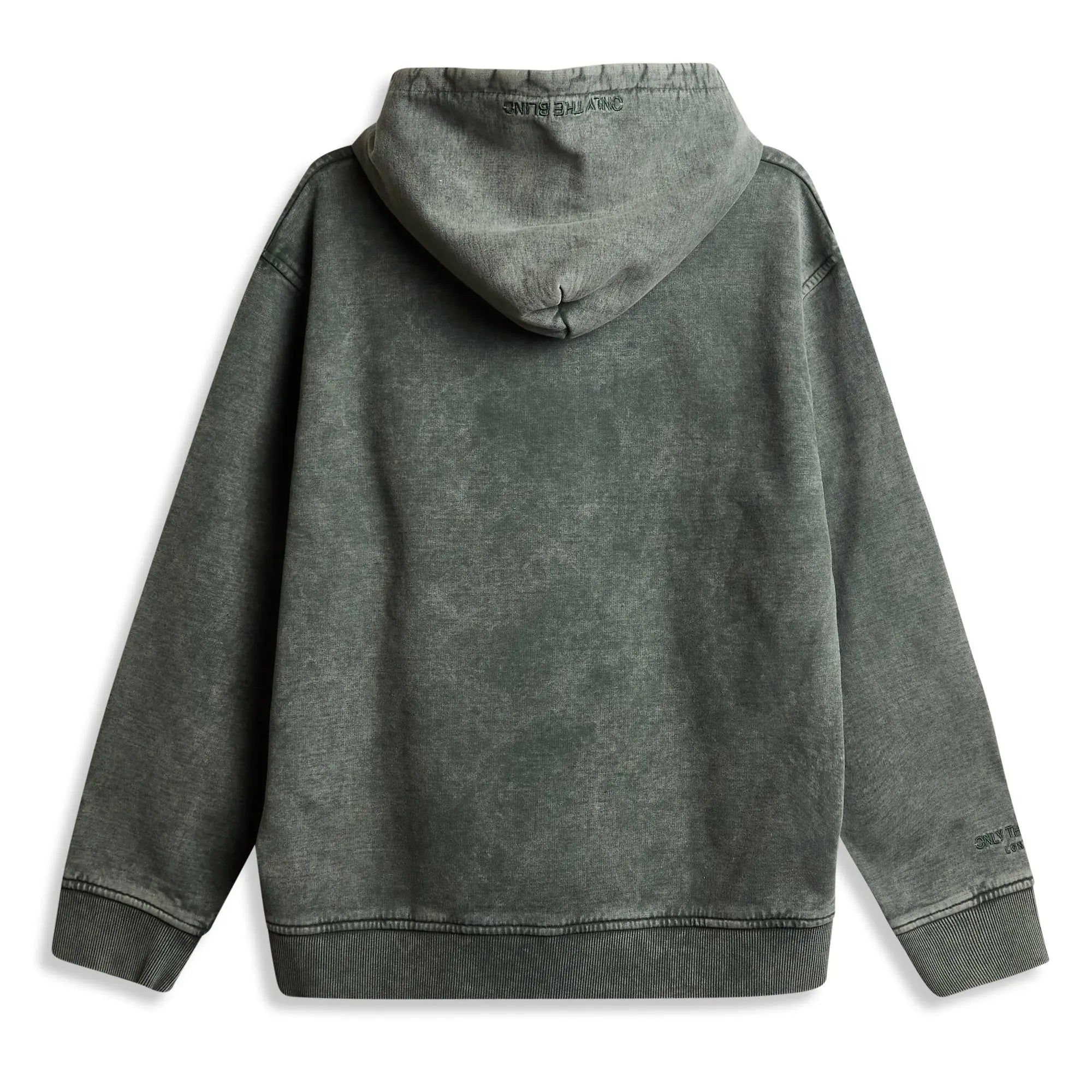 Olivgrünes Stonewash-Essential-Sweatshirt