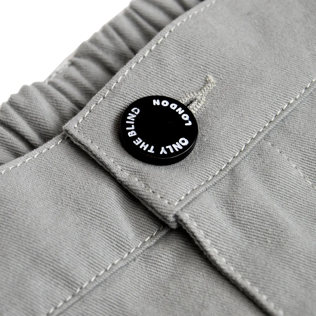 Glacier Grey Strapped Cargo Bottoms