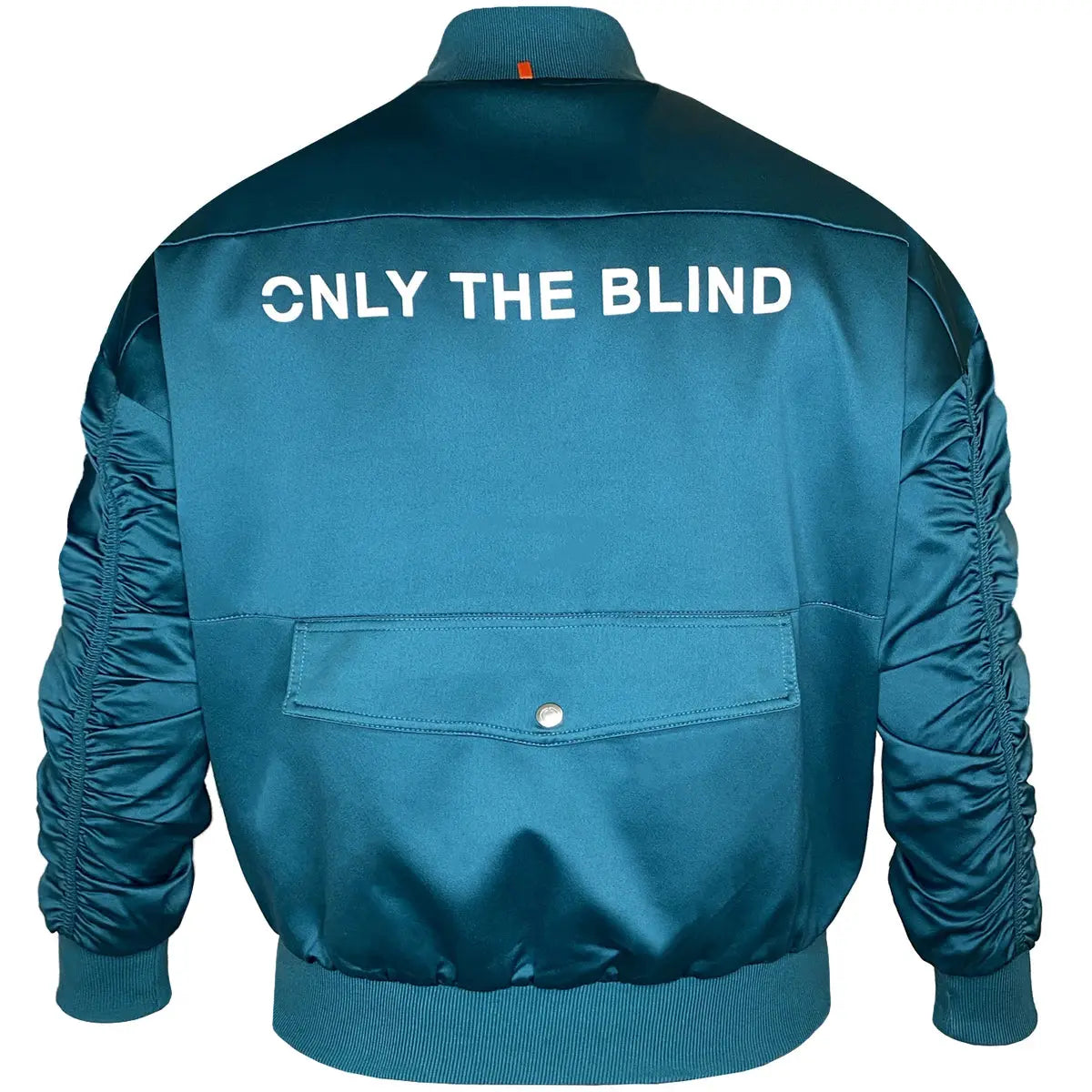 SIGNATURE SATIN PINE BOMBER JACKET