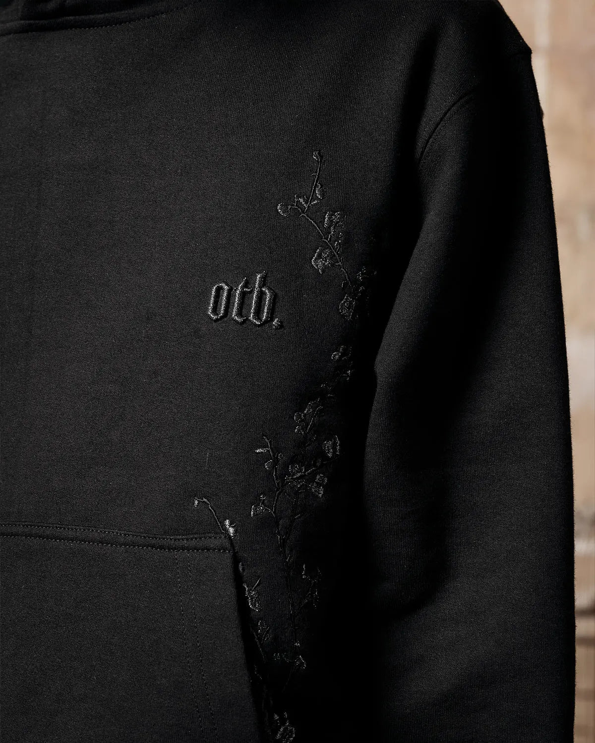 Black Blossom Statement Hoodie